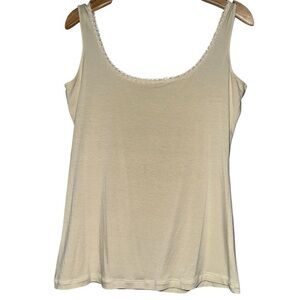 D Exterior Women’s Size M Light Tan Nude Scoopneck Sleeveless Tank Top